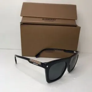 New - ? original Burberry Camron Grey Rectangular  Sunglasses BE4318 3001 New - ? original Burberry Camron Grey RectangularSunglasses  main image 2